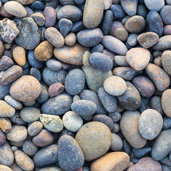 A pile of rocks of different sizes and colors.